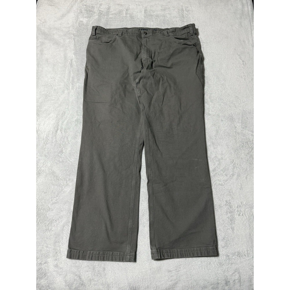 Duluth Trading Mens 42x30 Green Flex Fire Hose Relaxed Fit Workwear Pants‎